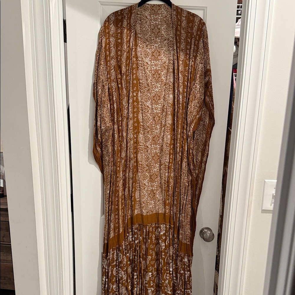Brown Patterned Kamono